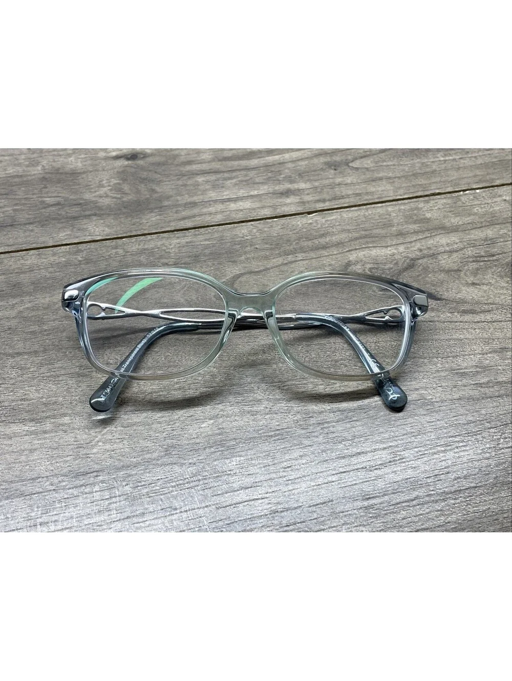 Coach Eyeglasses HC6172 5642 Gradient Transparent Blue Square Frames 52[]16-140
